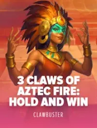 3 claws of aztec fire hold and win - logo